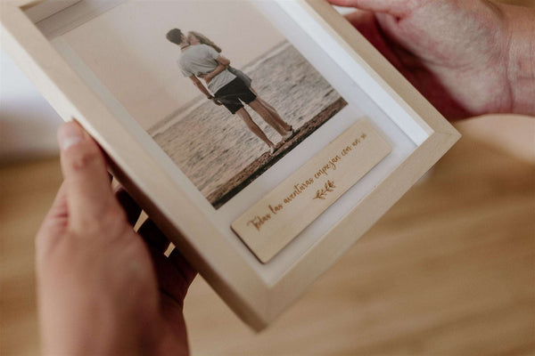 Marco de fotos - Placa madera