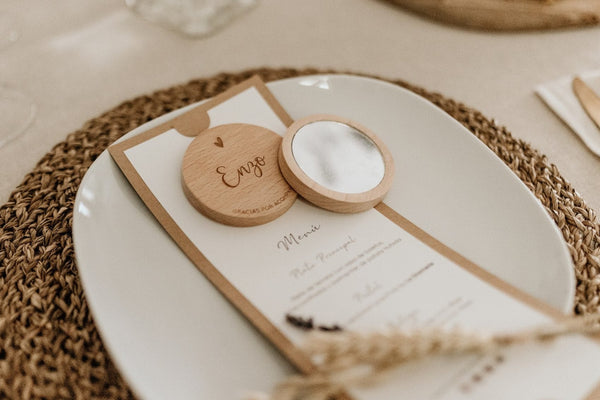 Marcasitios - Espejo de madera