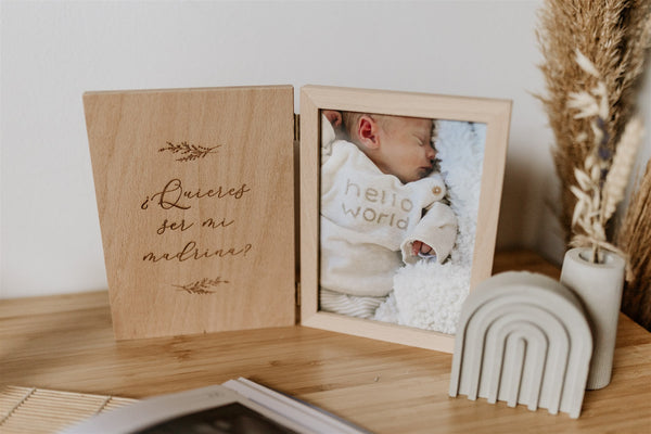 Marco de fotos personalizado libro - Pregunta