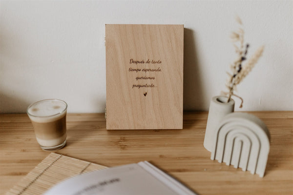 Marco de fotos personalizado libro - Pregunta