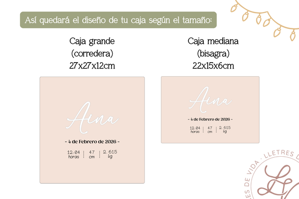 Caja recuerdos - Natalicio