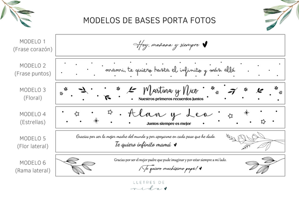 Base porta fotos - Grande