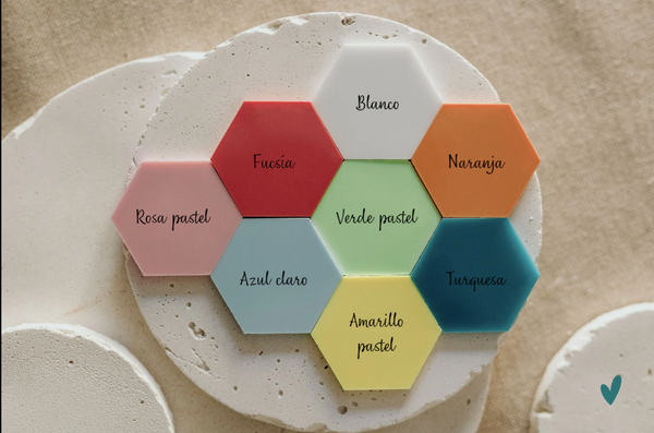 Placa madera con metacrilato en color - Vamos a ser...