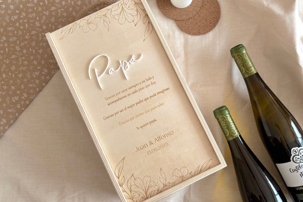 Caja vino doble - Botánica