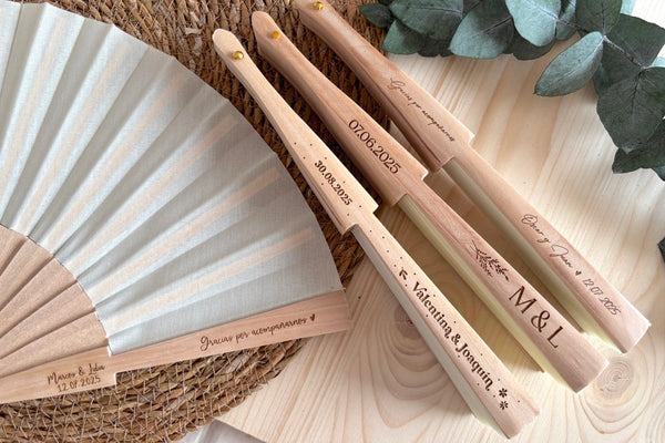 Abanicos de madera personalizados