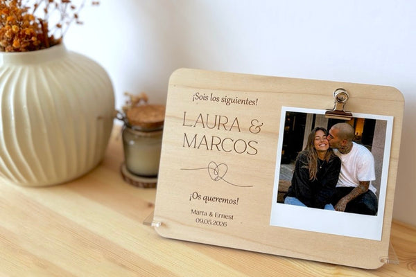 Marco de fotos ¡Sois los siguientes! - Corazón