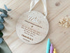 Placa madera - Puntos y metacrilato