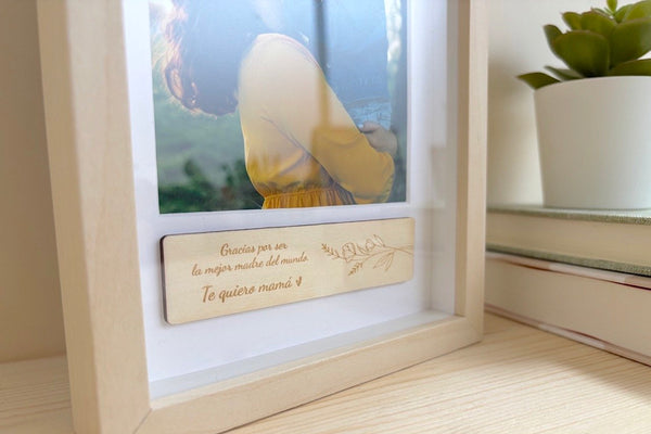 Caja regalo - Día de la madre (marco con placa)
