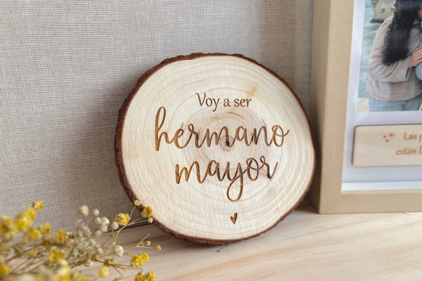 Rodaja de madera - Voy a ser...