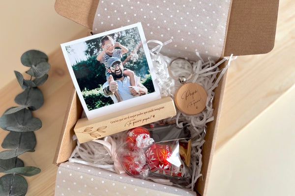 Caja regalo - Día del padre (base porta fotos)