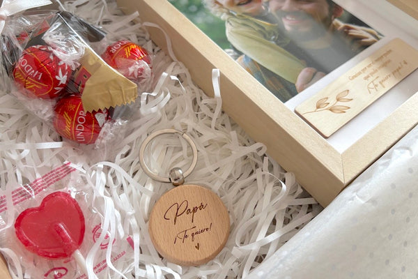 Caja regalo - Día del padre (marco con placa)