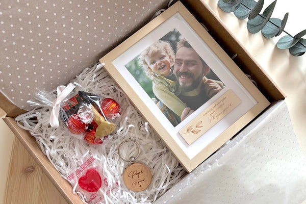 Caja regalo - Día del padre (marco con placa)