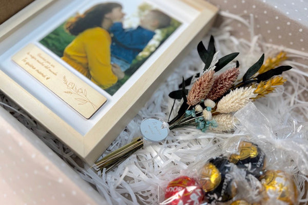 Caja regalo - Día de la madre (marco con placa)