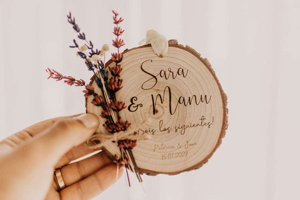 Rodaja madera ¡Sois los siguientes! - Ramillete - Lletres de Vida