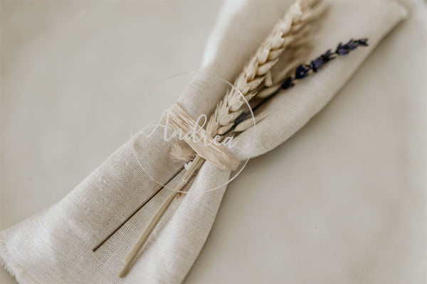 Marcasitios metacrilato transparente circulo