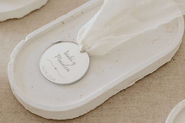 Medalla para ramo - Separador corazón