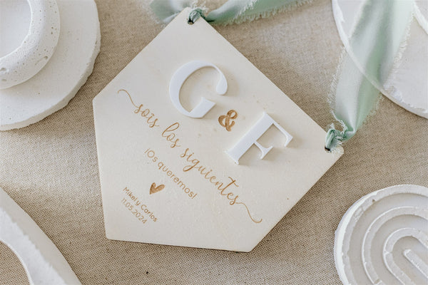 Banderola madera ¡Sois los siguientes! - Troquelada o metacrilato