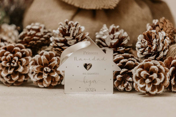 Adorno Navidad - Casa corazón