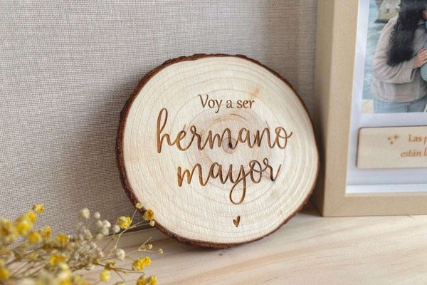 Rodaja de madera - Voy a ser...