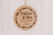 Placa madera ¡Sois los siguientes! - Corona floral - Lletres de Vida